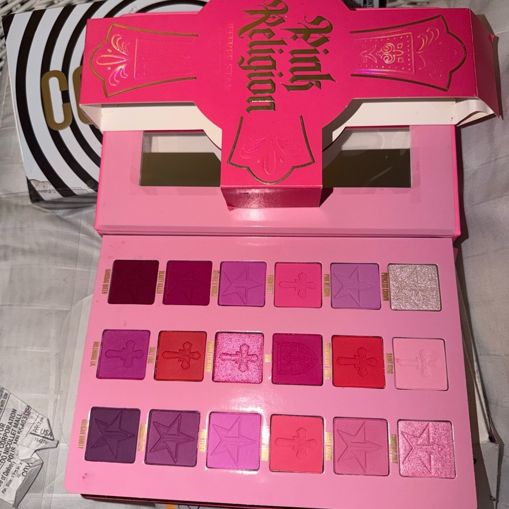 Jeffree Star Pink Religion Eyeshadow Palette - Vibrant Pink - Picture 2 of 4